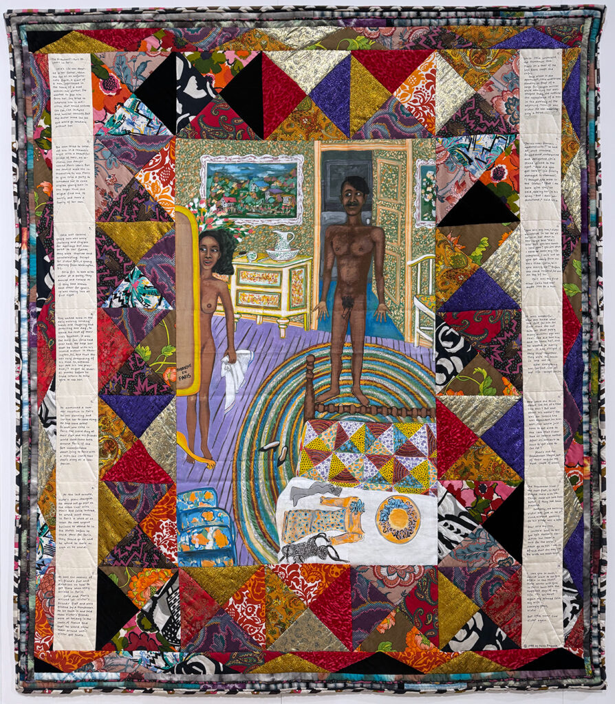 Faith Ringgold quilt painting.